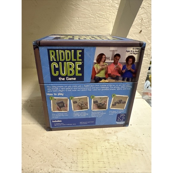 Riddle Cube ~ Educational Insights ~ 8+- Mind Bending Game New - Picture 3 of 7